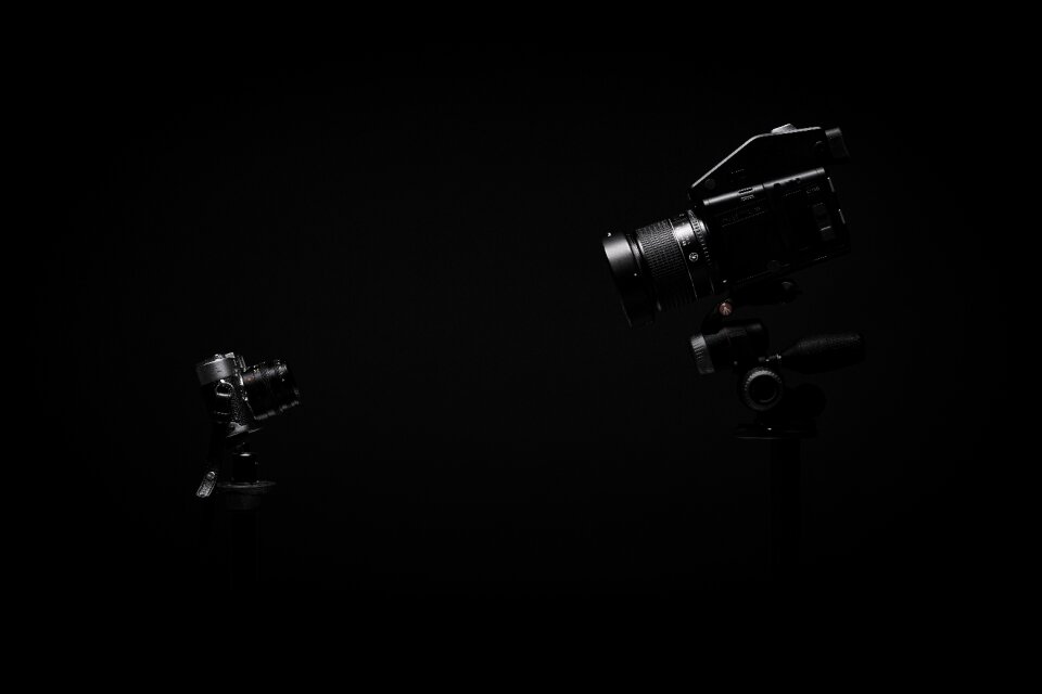 Electronics lens black camera