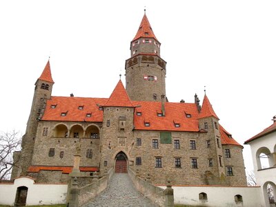 Castle bouzov outdoor view