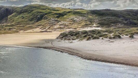 United kingdom sand beach scotland photo