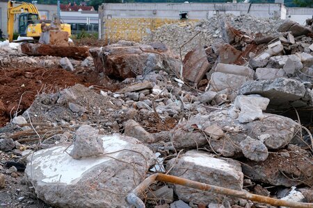 Demolition site destruction photo