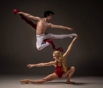 Athlete ballerina balance photo