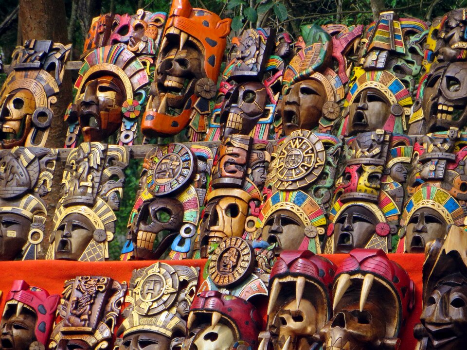 Market masks trinkets