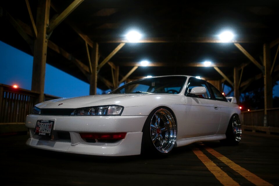 Car white black car