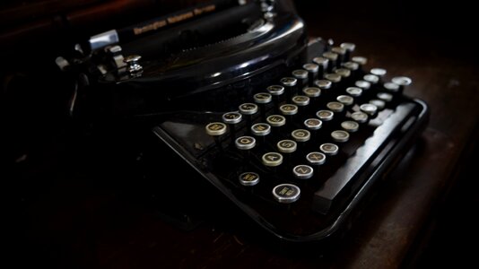 Vintage keyboard keys photo