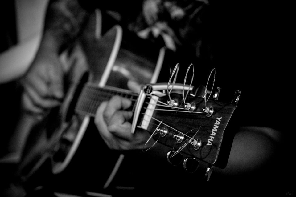Sound guitar gray music