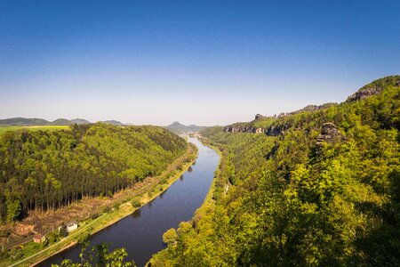 Nature conservation elbe valley river photo