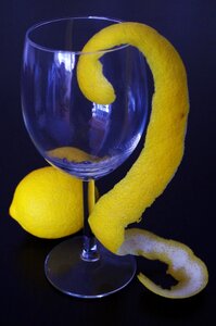Lemon lemon peel peeled citrus photo