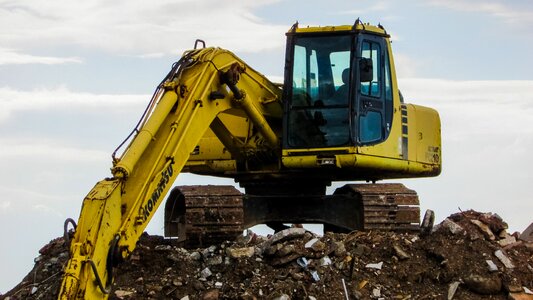 Excavator vehicle machinery photo