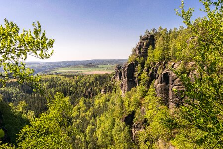 Elbe sandstone mountains rock outlook