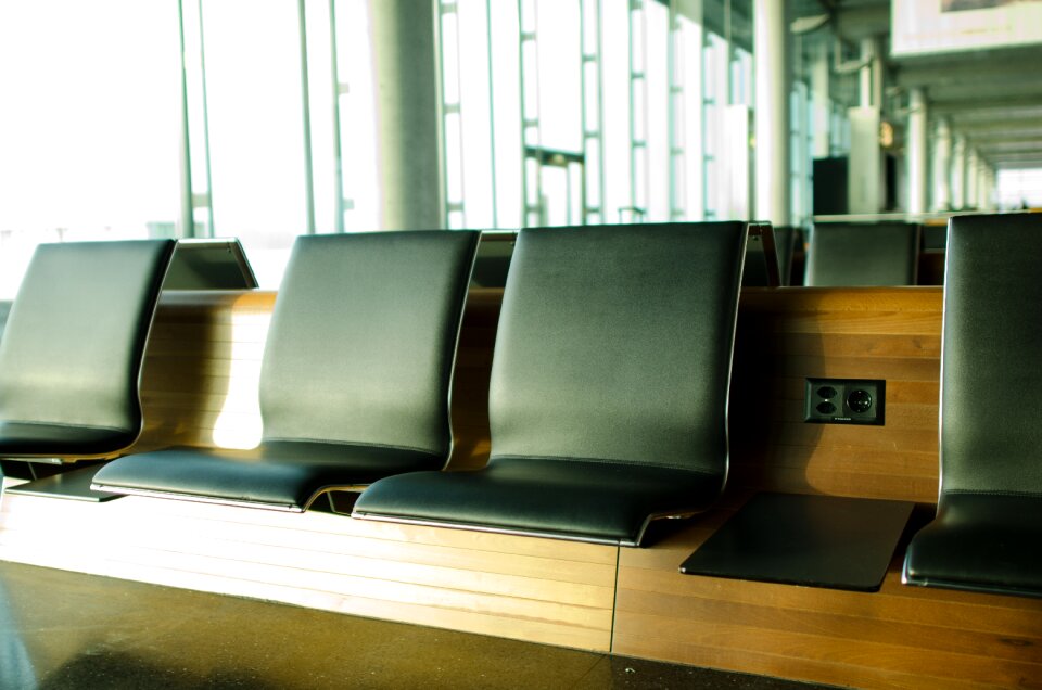 Glass airport travel