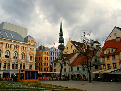 Latvia city square photo