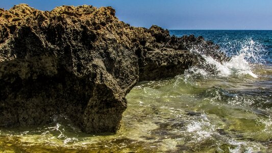 Wave nature cyprus photo