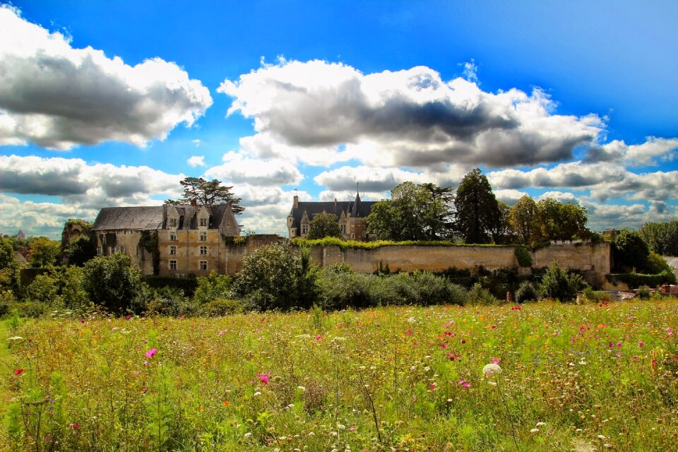 Sky clouds houses