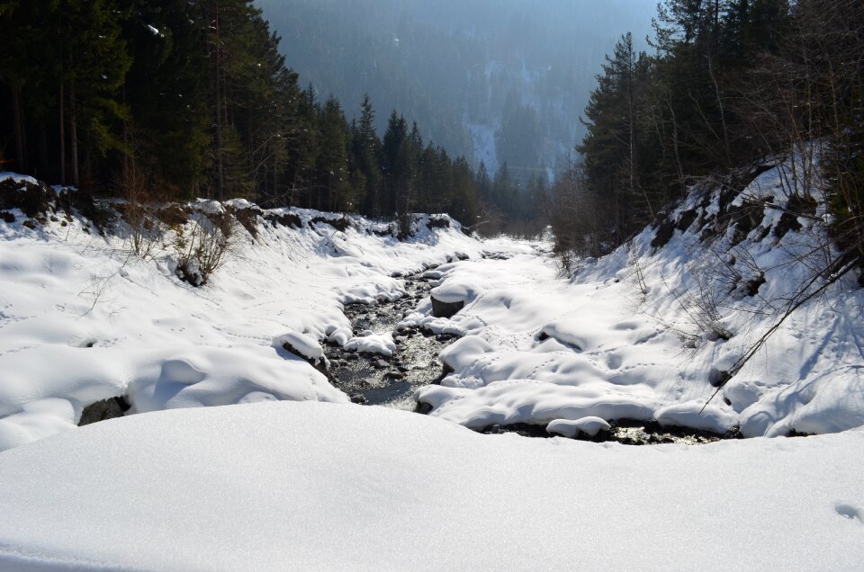 Winter bach wintry