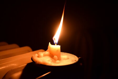 Candlelight angel flame photo