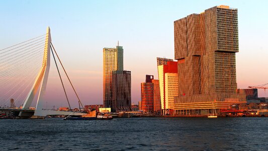 Skyline port big city