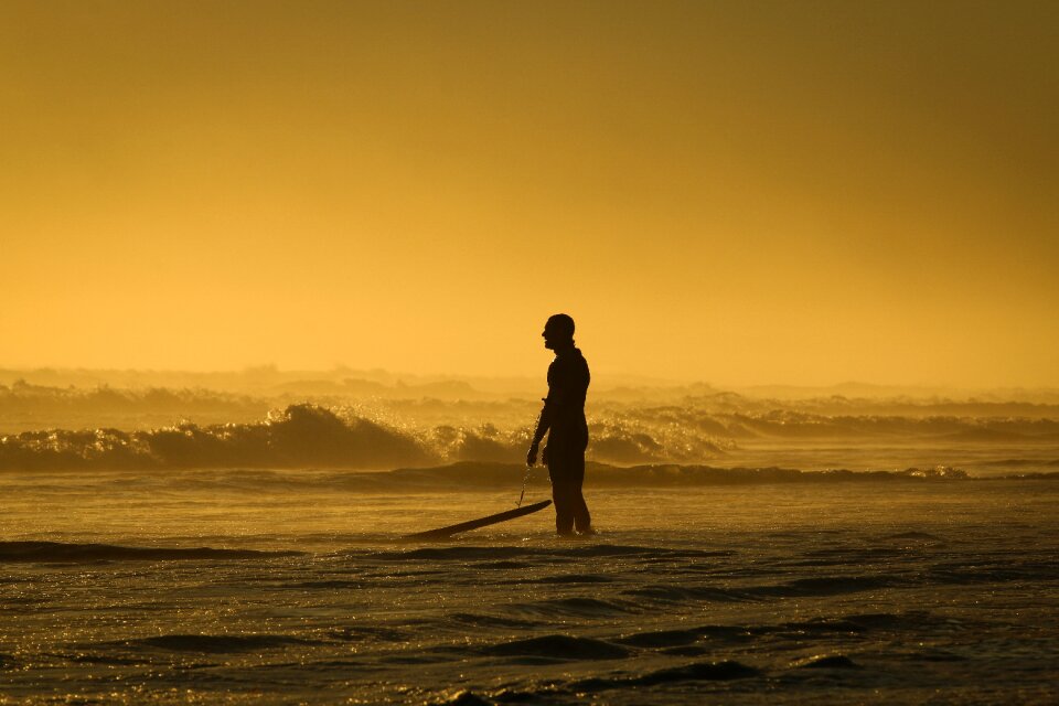 Landscape man ocean