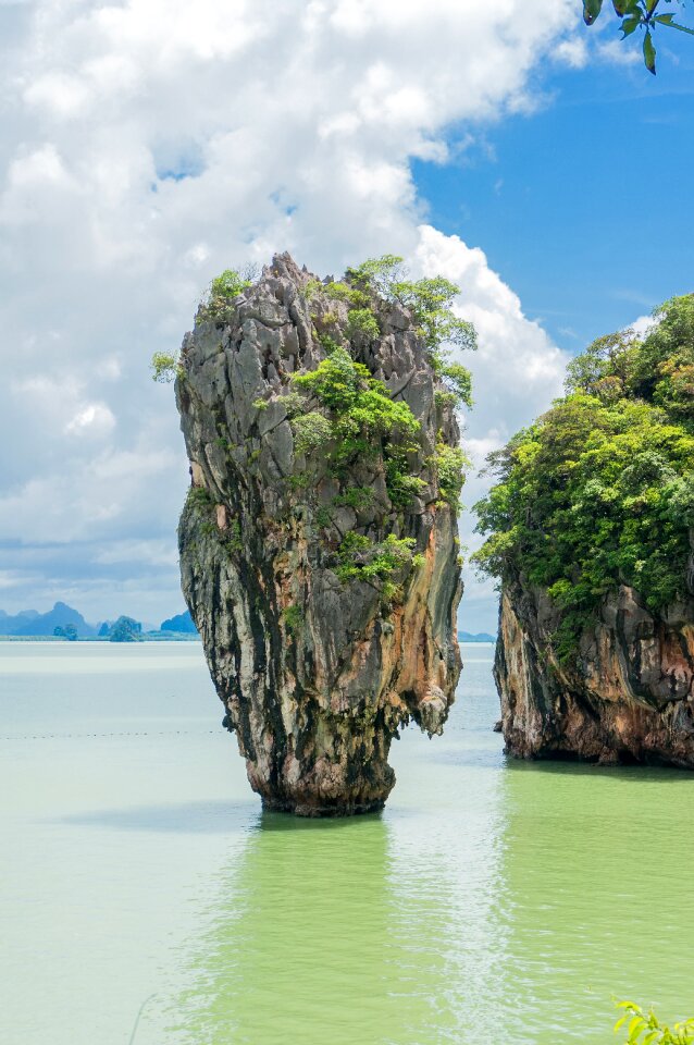 Natural mountain rock