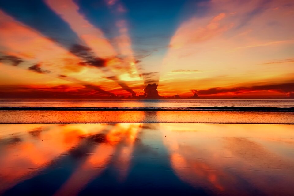 Sky clouds sea