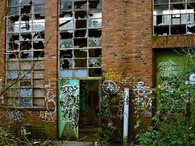 Old factory decay abandoned photo