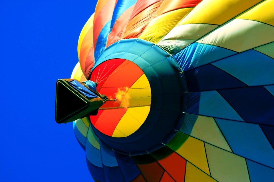 Ballooning adventure aerial