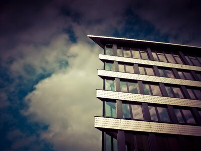 Skyscraper facade düsseldorf photo