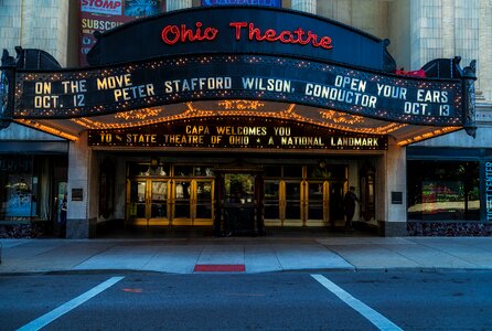 Theater marquee front photo