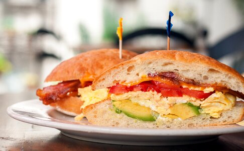 Bread meal snack photo