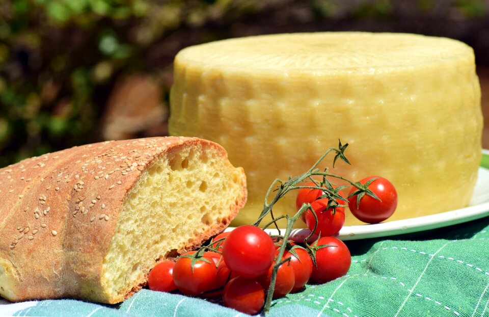 Tomatoes bread mediterranean