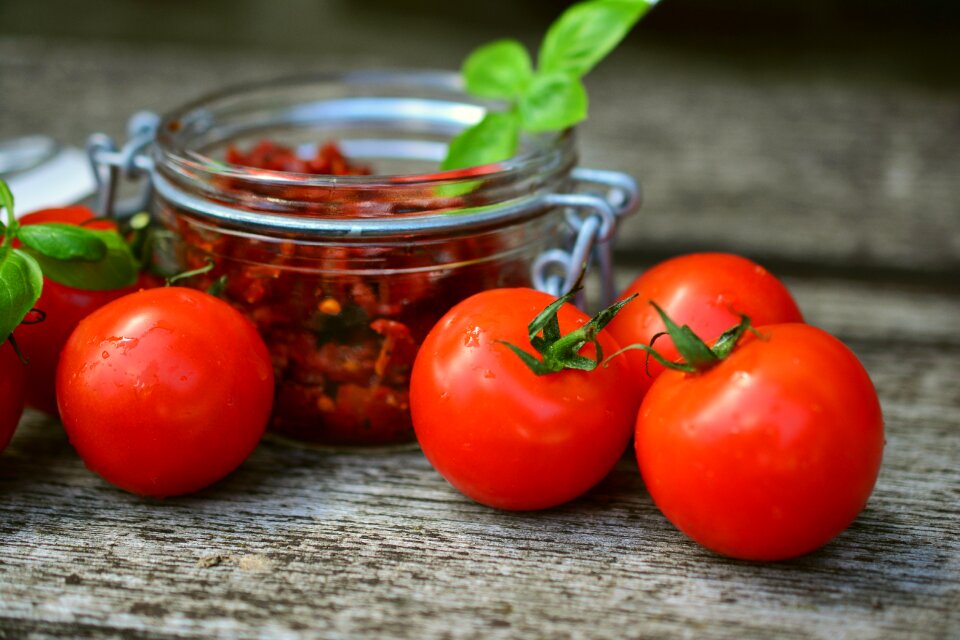 Dry tomatoes in oil mediterranean cuisine dried