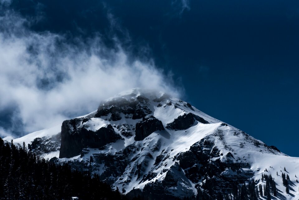 Fog glacier high photo