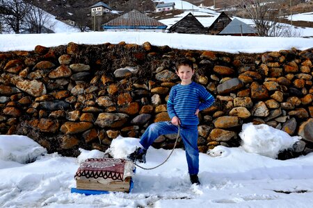 Yağmurdere child sled photo