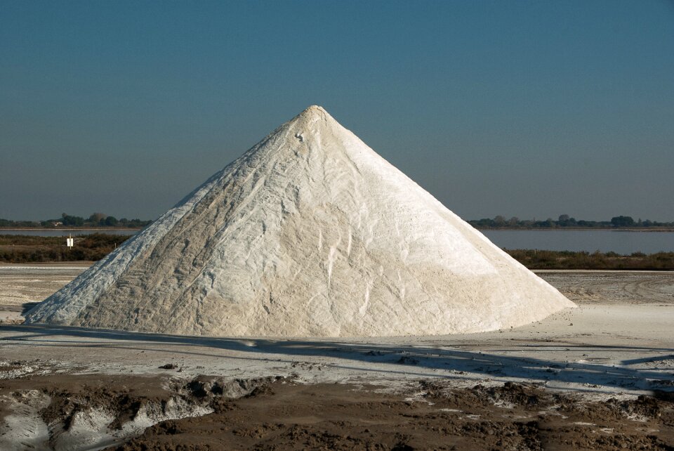 Salt saline salt mountain