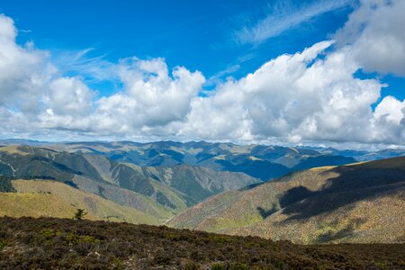 Mountain range beautiful landscape sky