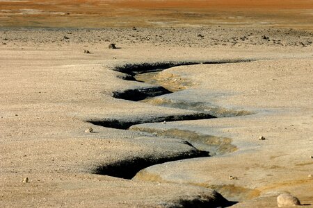 River bed arid dry photo