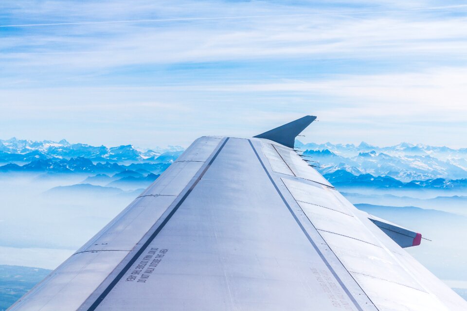 British airways alpine landscape