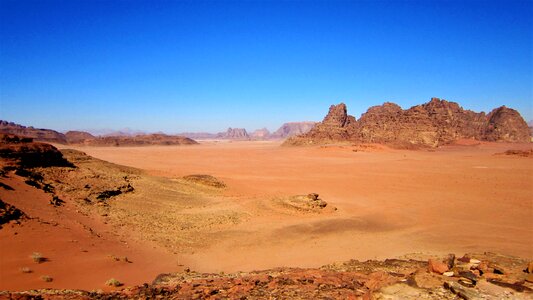 Jordan red sand desert