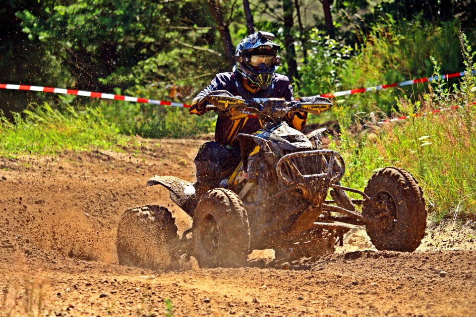 Cross motorcycle race