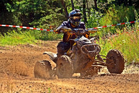 Cross motorcycle race