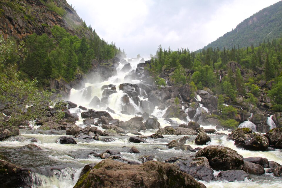 Mountain altai rocks landscape