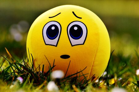 Sad funny yellow