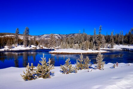 Winter snow landscape photo