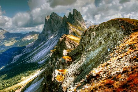 South tyrol alpine hiking