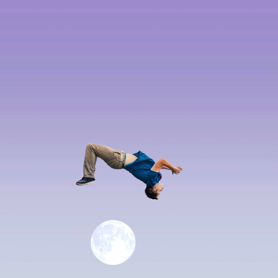 Acrobatic young strong