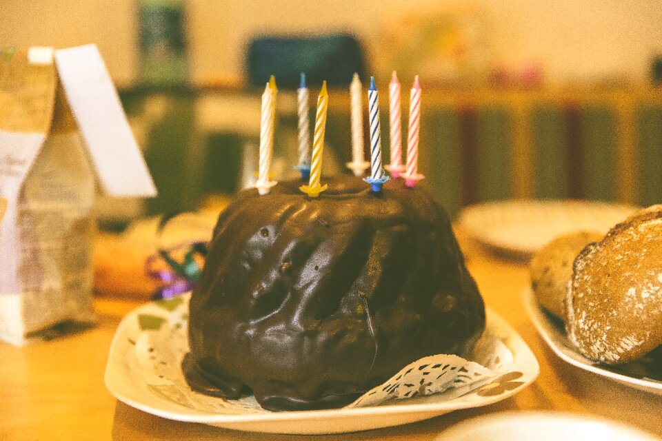 Eat birthday ornament