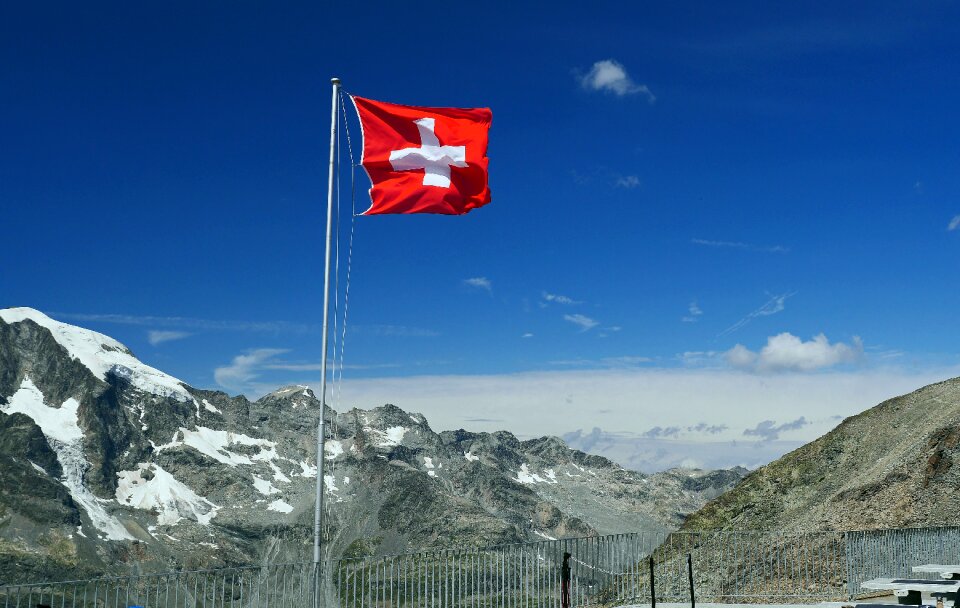 Engadin alpine mountains