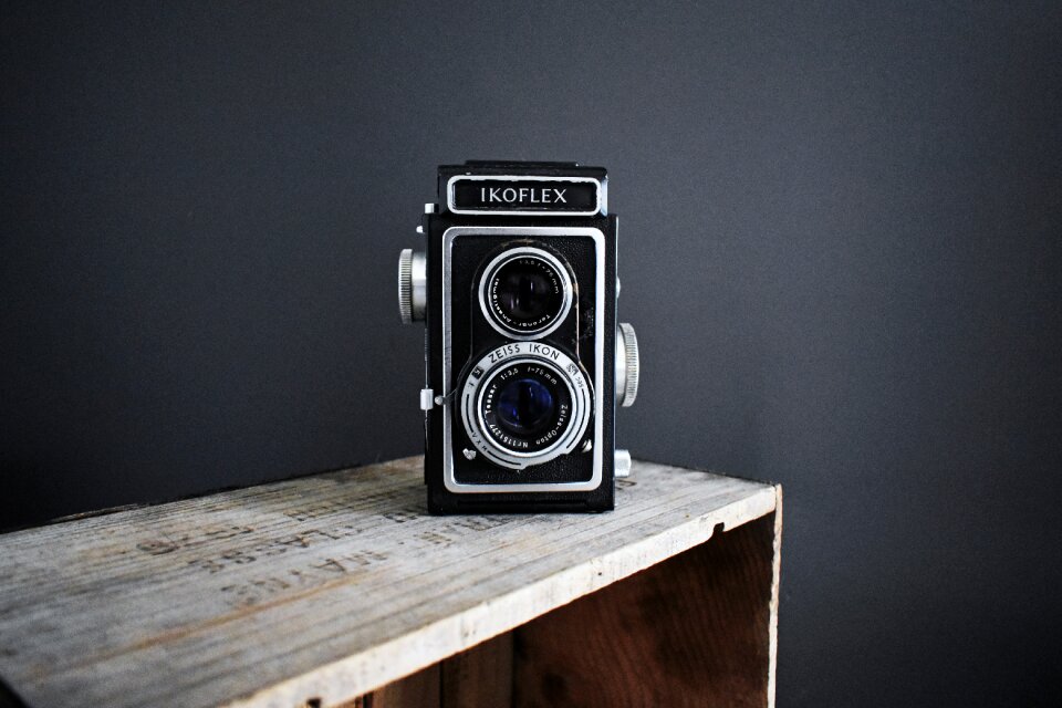 Antique old photo camera