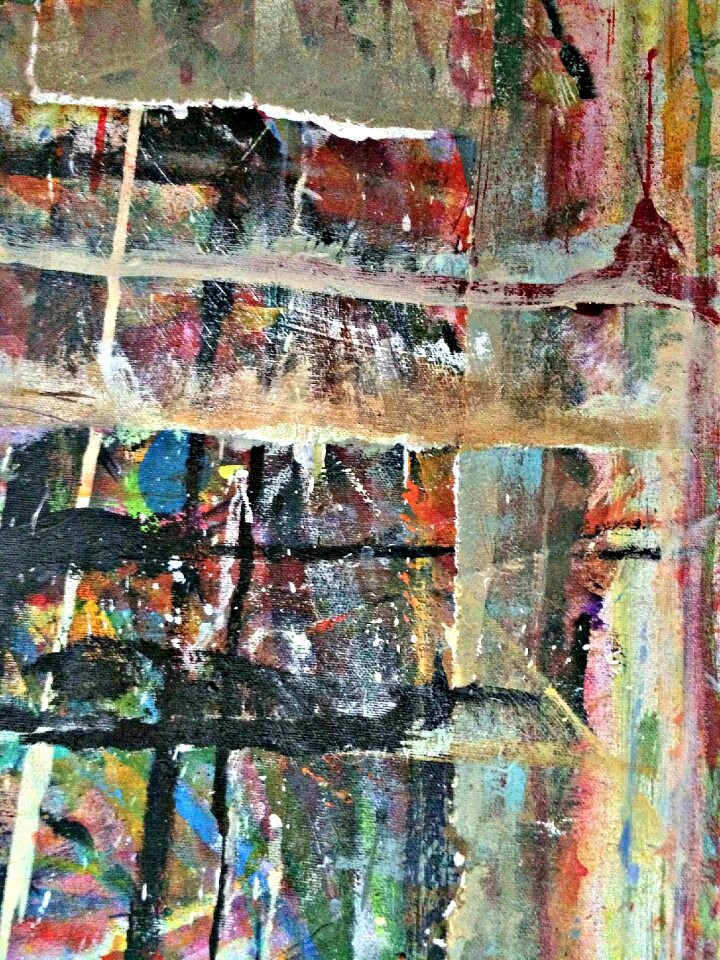 Artwork texture dripping