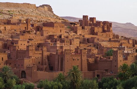 World heritage morocco oasis town photo