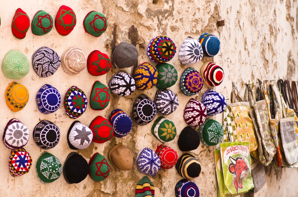 Morocco hats colorful
